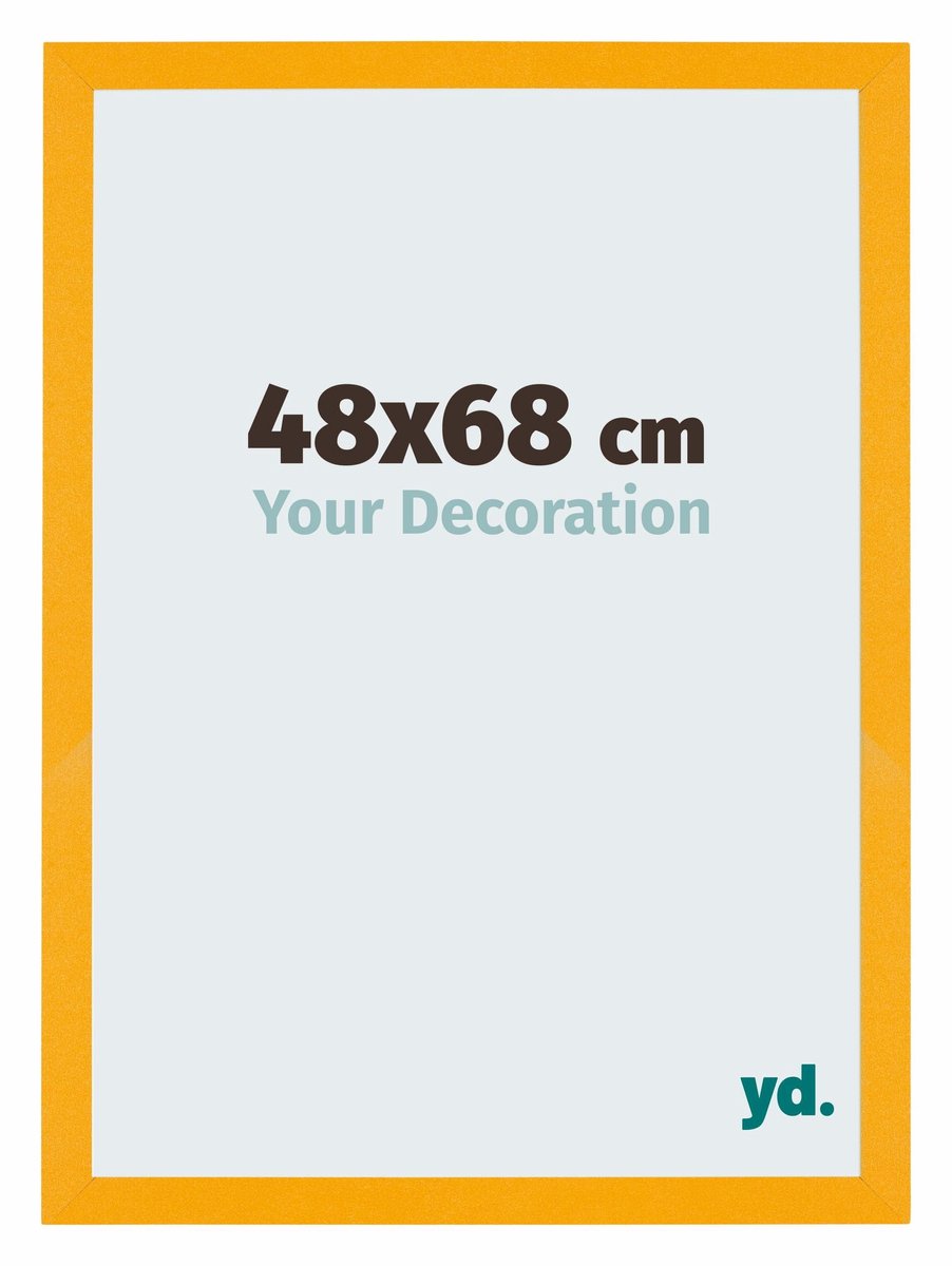 Your Decoration - Puzzellijst 48x68 cm - Geel - Puzzellijst 500-1000 stukjes - MDF Fotolijst - Mura