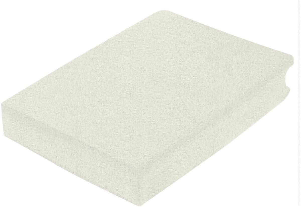 Princess Line Luxe Flanel Hoeslaken 2-Persoons - Lits-jumeaux - 200x220 cm - Extra Zacht & Warm - 100% Katoen - Crème - Strijkvrij - Rondom Elastiek - Hoekhoogte 40 cm - Geschikt voor Waterbed &Boxspring