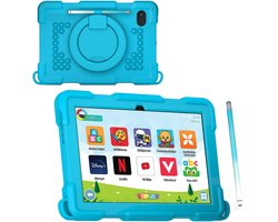 DEPLAY Kids Tablet PRO 4 - Kindertablet vanaf 2 jaar - Tablet Voor Kinderen - Tablet Kind - Met Pen, Beschermhoes en Screenprotector - Android 14 - 6000 mAh Batterij - 10 inch - Blauw