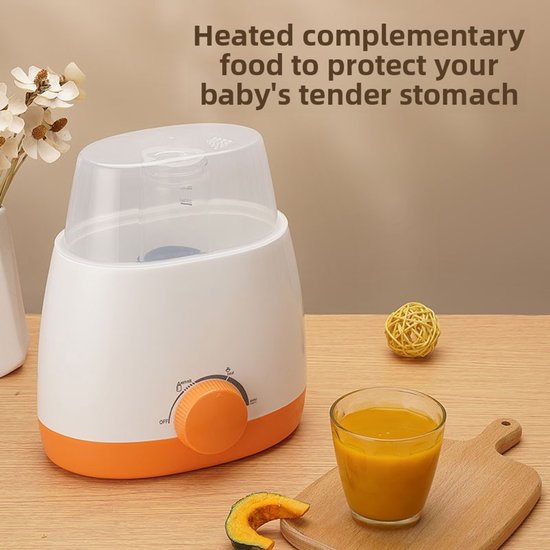 Flessenwarmer - Babyflessensterilisator - 2-in-1 verwarmer - Nauwkeurige temperatuurregeling - Verwarmt snel melk - Verwarmt babyvoeding - Zacht ontdooien - Sterilisatie op hoge temperatuur - Professioneel PP-materiaal — afbeelding 3