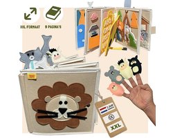 WoodyDoody Motoriek Dieren LEEUW Leerboek XXL EXTRA GROTE