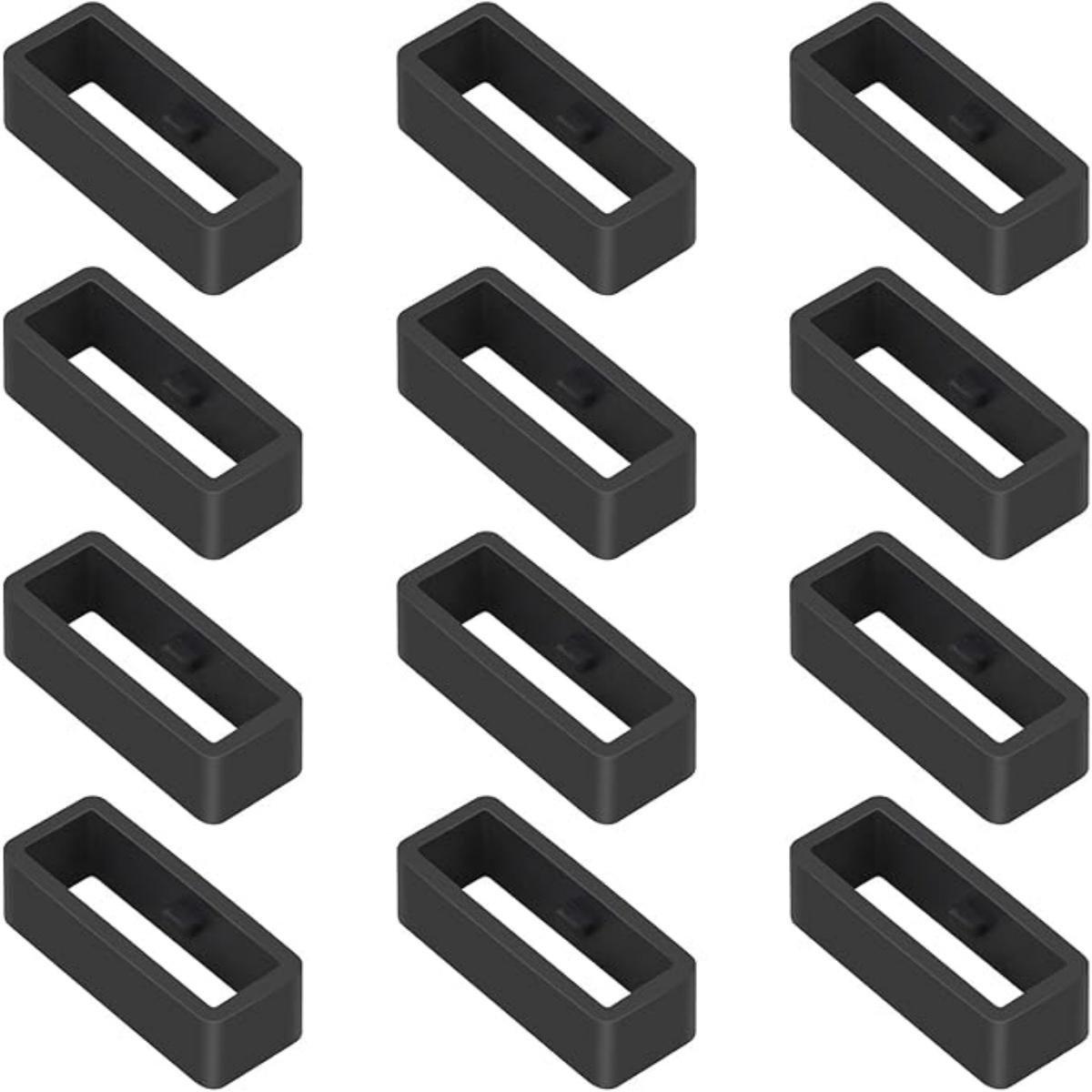 EXCITAT 12 - Siliconen horlogebandlussen - Horlogebandhouders - Horlogebandgespen - Voorkomt verlies van horlogeband