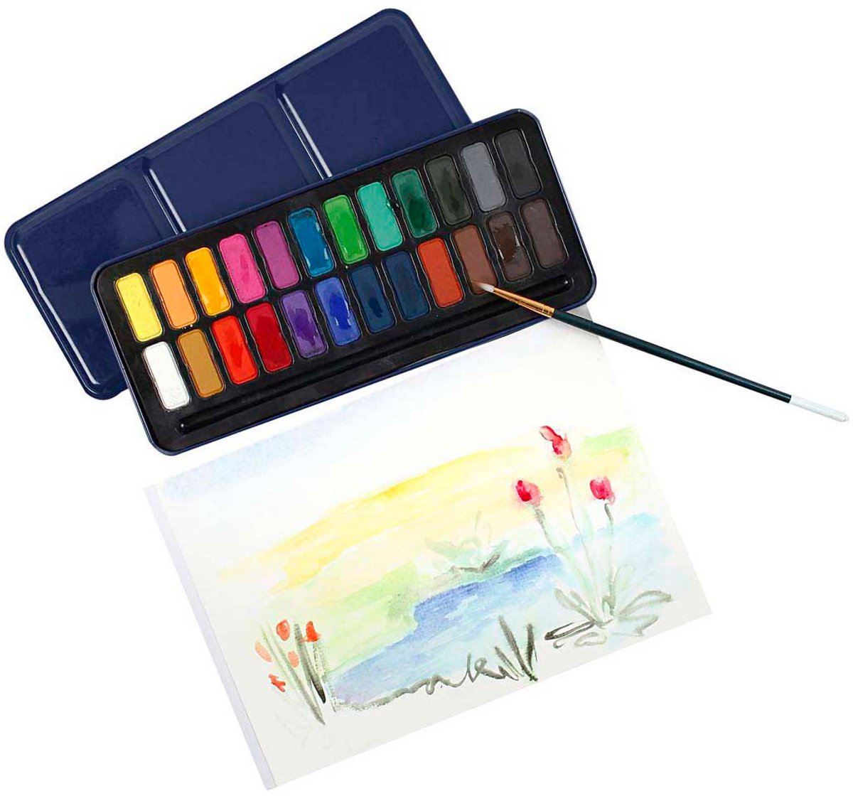 Parelmoer aquarel set - aquarel verfpalet, parelmoer aquarel kunstpalet | 24 kleuren aquarel schilderij palet, fijn gemalen ambachten schilderij kits voor professionele kunstenaars studenten