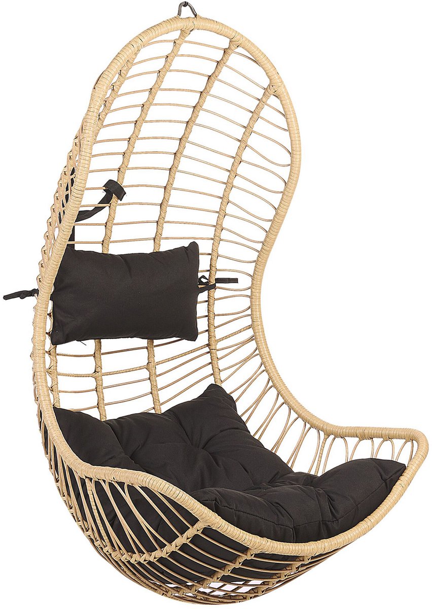 Beliani PINETO - Hangstoel - beige - PE rotan