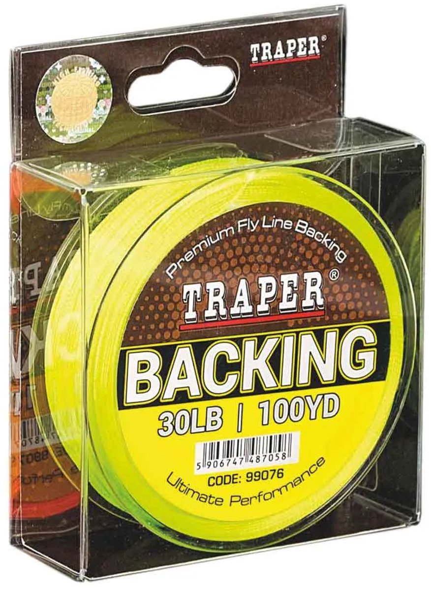 Traper Fly Backing Vliegvissnoer 91.44 M Goud 20 Lbs