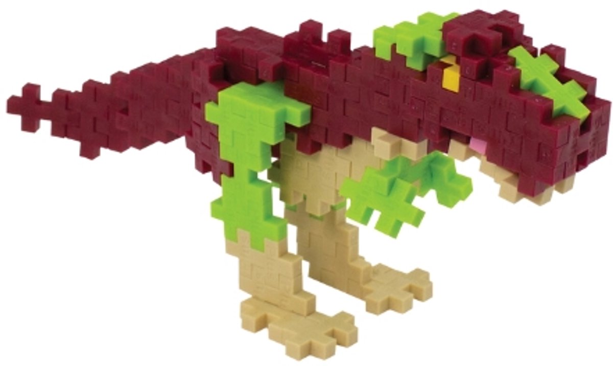 Plus-Plus Tube T-Rex Dinosaurus 100 delige bouwset - 4200 - Bouwspeelgoed - Constructiespeelgoed - Set met bouwstenen - Vanaf 5 jaar — afbeelding 12