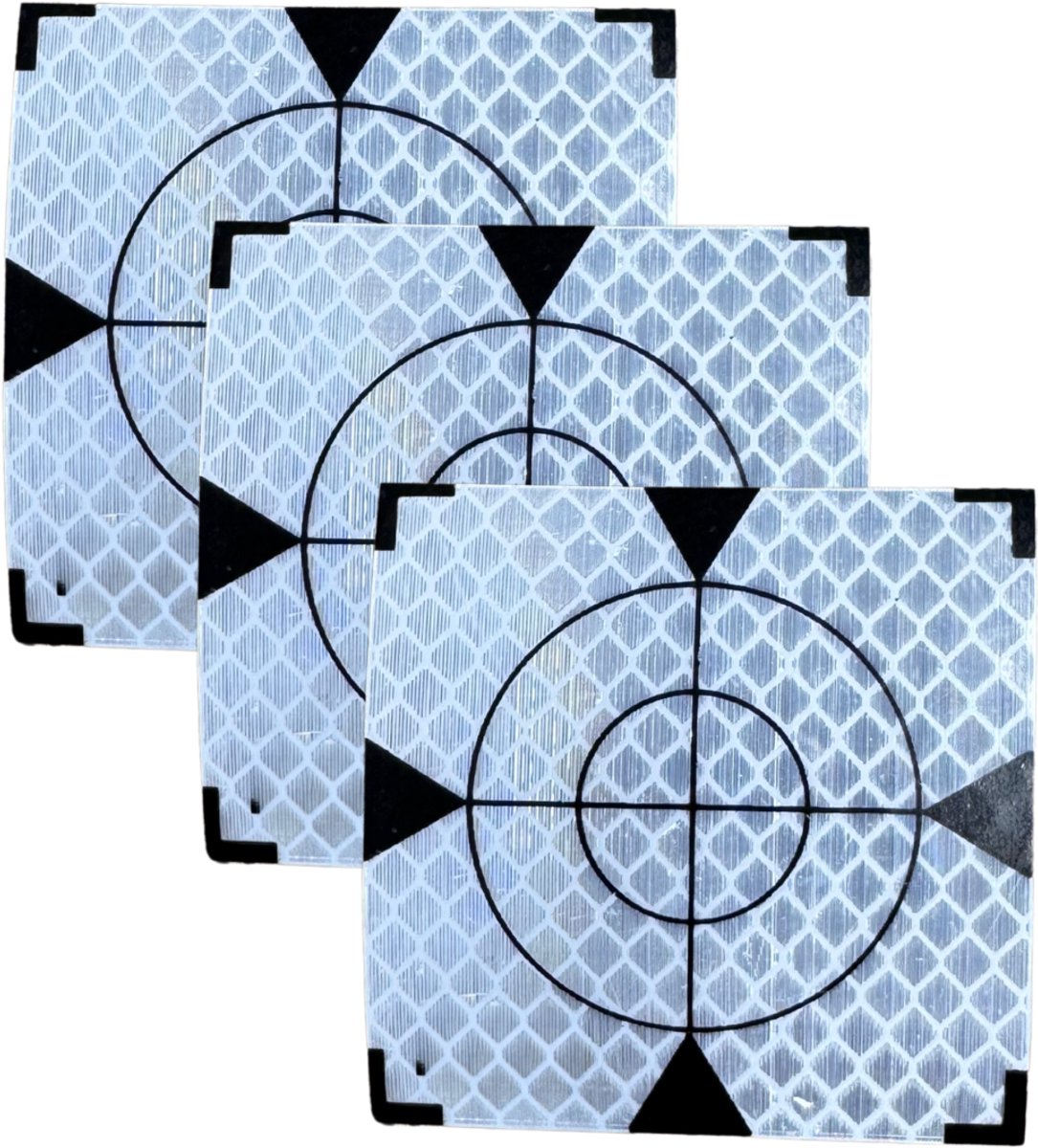 Meetstickers Reflecterend 40x40mm Wit Extra