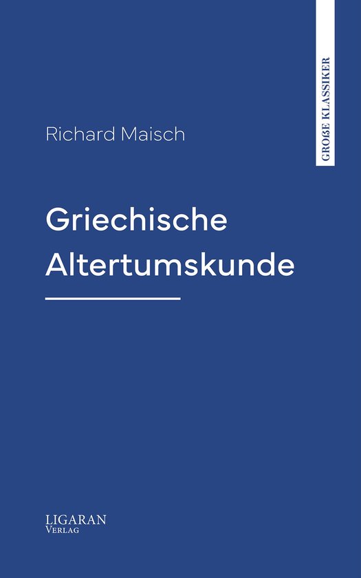 Griechische Altertumskunde - cover