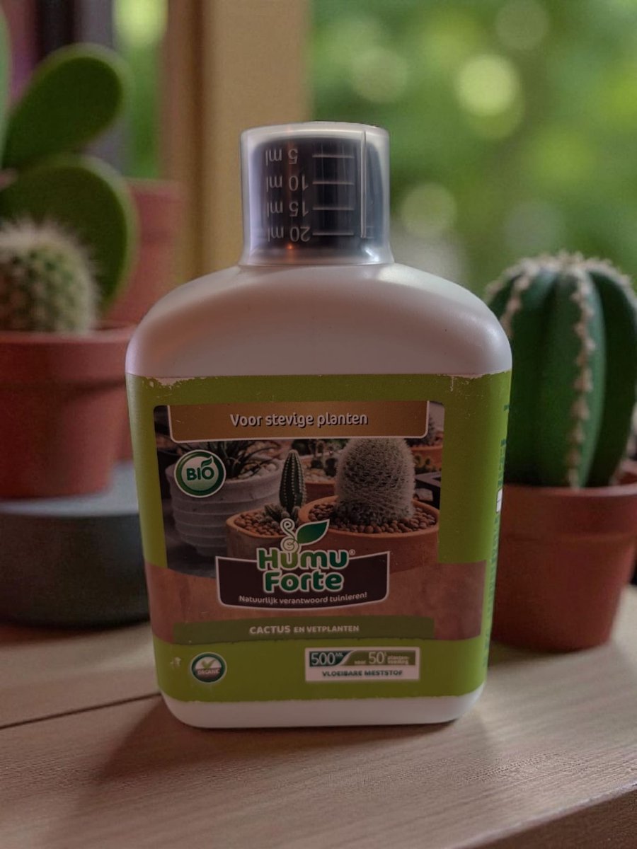 Humuforte Bio Vloeibare Meststof 500 ml | Voor Cactussen & Vetplanten | Sterke Groei & Mooie Kleuren