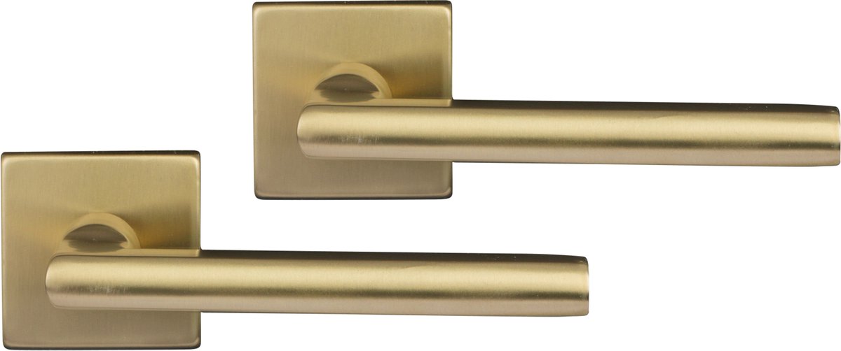Differnz | Den haag deurkruk | vierkant rozet | goud