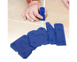4-delige Set, Kit gereedschap, siliconen, Schraapbord, Kit Naden - Afkitten