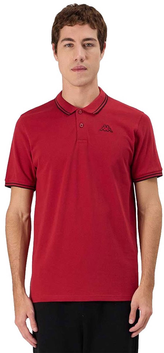 Kappa Ezio 2 Korte Mouw Poloshirt 2XL Man Zwart