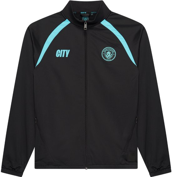 Survêtement d'entraînement Manchester City 2025/2026 pour homme - Taille L - Vêtements de sport - Vêtements de football - Zwart - Adultes - Produits officiels des supporters de Manchester City