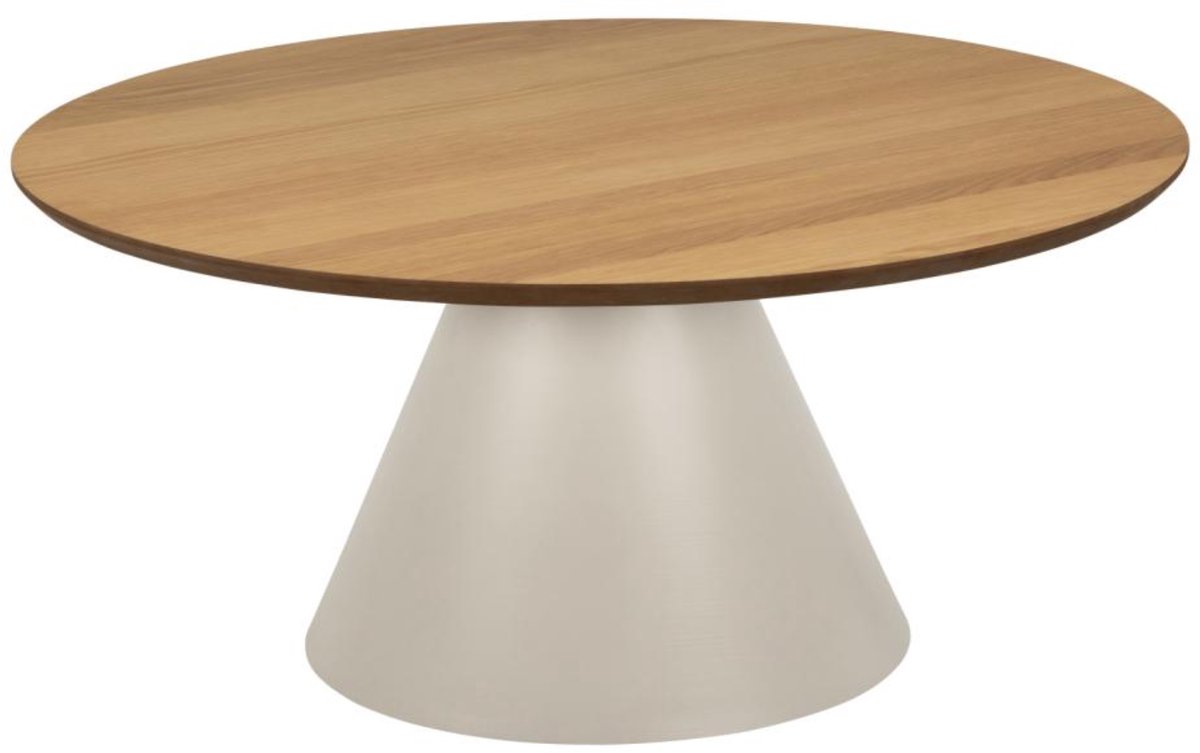 Giga Living Salontafel Skagen - Naturel/Grijs - 85x85x40 cm