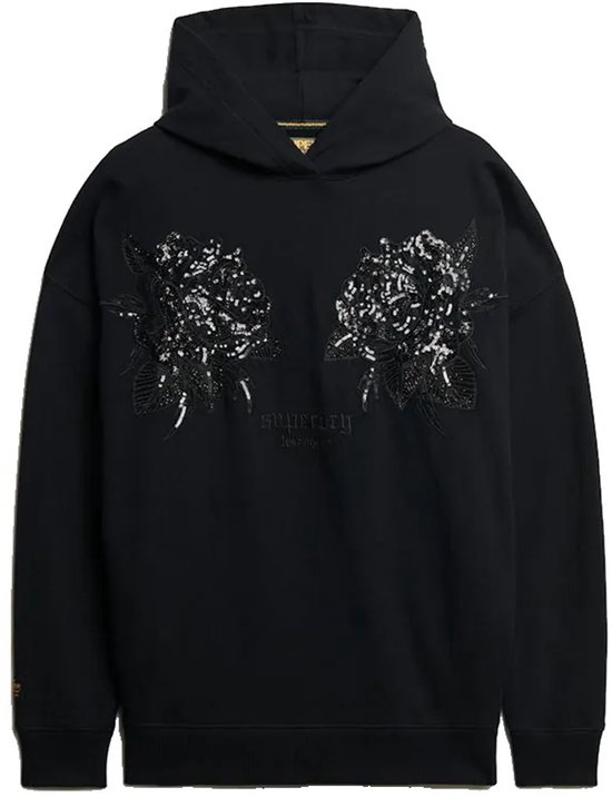 Superdry - Sweat à capuche oversize avec tatouage - Femme - Sweats à capuche