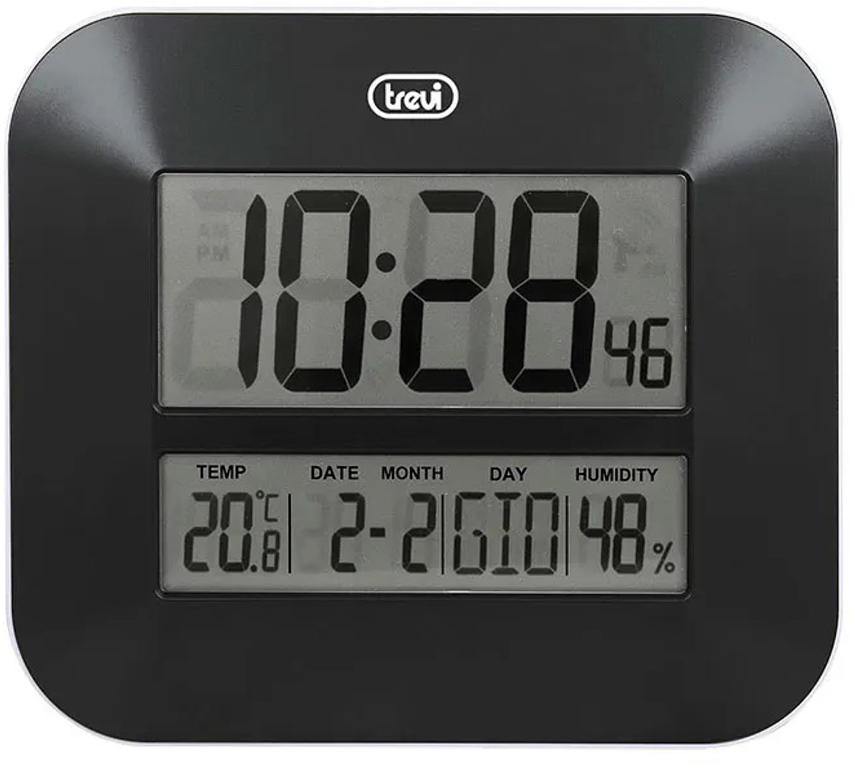 Trevi Om 3520 D Wandklok Zwart