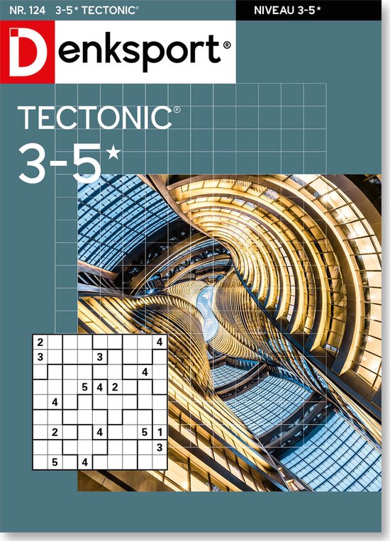 Denksport Puzzelboek Tectonic 3-5*, editie 124