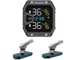 Benelux Select Bandenspanningsmeter – Bandenspanningsmeter Motor – TPMS – Waterdicht & Duurzaam – LCD Scherm - 5,8 x 5,2 x 2,6 cm