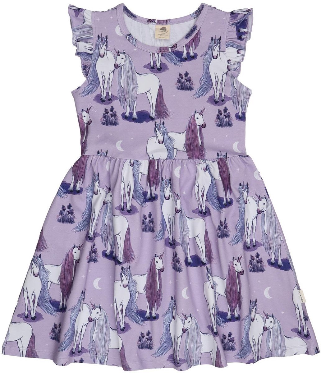 Walkiddy® Kinder Dress – Meisjes – Unicornland serie – Maat 98 – GOTS-gecertificeerd Biologisch Katoen