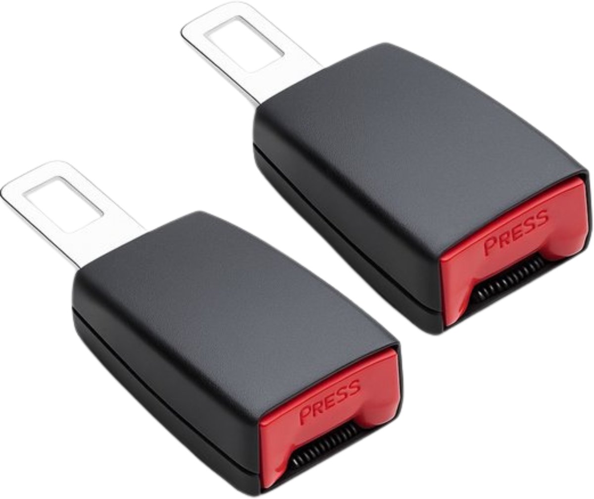 Gordelverlenger - Autogordeladapter- Verlenging van de autogordel - 2 stuks - GREENVIDA