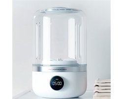 Draadloze draagbare wasmachine Geschikt voor lingerie, mini-wasmachine Geschikt voor sokken van 1 liter met centrifugeer- en droogtrommel