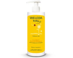 WELEDA Baby Liniment Reinigingsmelk - Calendula - Luierverschoning - Babybillen Reinigingsmelk - Reinigt Zacht En Mild - 100% Natuurlijke Ingrediënten - 400ml
