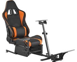 Verstelbare Racestuurstandaard, Stevige Simulator Cockpit Stuurwielhouder, Compatibel met Logitech G25, G27, G29, G920, G923, Thrustmaster T300rs, TX F458, T500rs, T3pa-Pro (F1/GT) en Csr-Pedalen