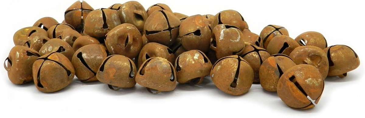 Tinnen Bellen 50 Stuks - Roestig Metaal - 20 mm - Voor Tuin & Huis Decoratie