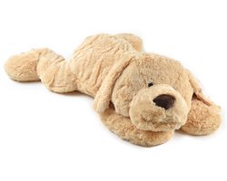 Pink Papaya Grote Knuffel Hond Lucy, 100 cm XXL Pluche Hond in lichtbruin â€“ Knuffelbeer XXL Teddybeer Speelgoed om van te Houden