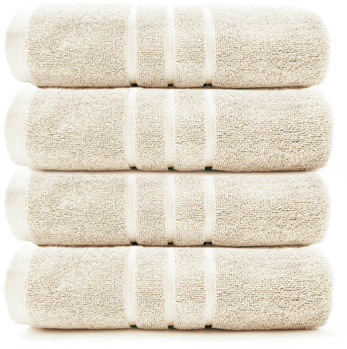 HOOMstyle Handdoeken Set Boutique - 4 stuks - 50x100cm - Off White