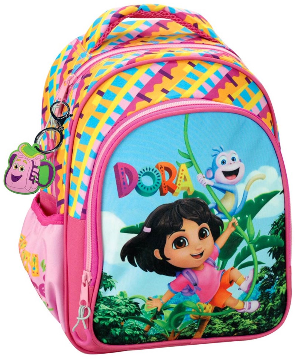 Dora the Explorer Rugzak – Jungle – 31 cm – Kinder Rugtas – Dora Rugzak voor Meisjes – Schooltas – Polyester – Multicolor