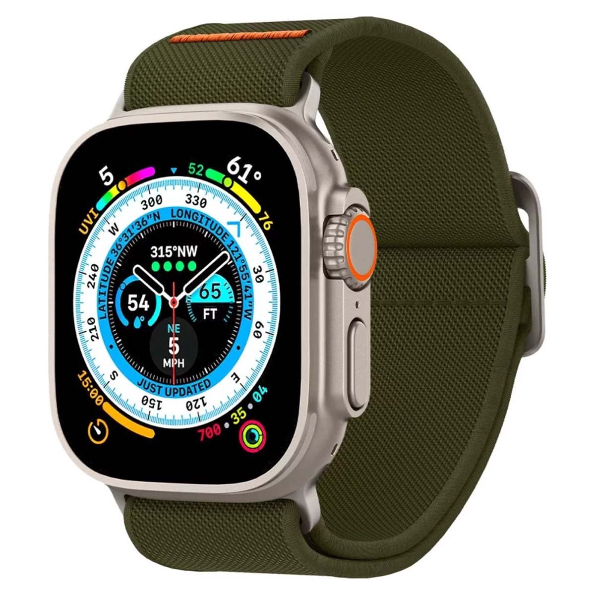 Spigen Fit Lite Ultra Watchband - Geschikt voor Apple Watch 4-5-6-7-8-SE-Ultra (42-44-45-49mm) - Khaki