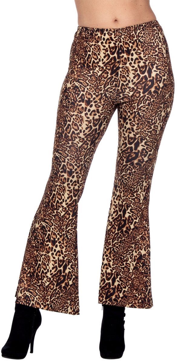 Hippiebroek Panter Dames - Maat 36