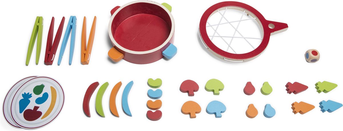 BS Toys Veggie - Hout - Groentespel - Educatief Spel - 31-delig - 1 tot 4 spelers