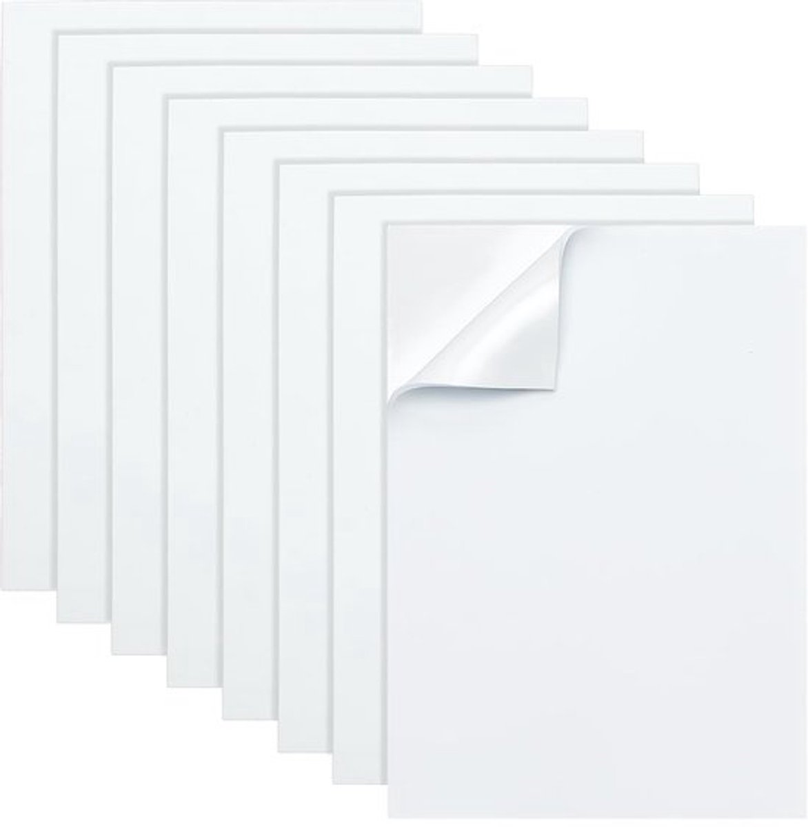 Witte Zelfklevende Schuimfolie 3 mm - 8 Stuks 30 x 21 cm - Geluidsisolatie en Meubelbescherming
