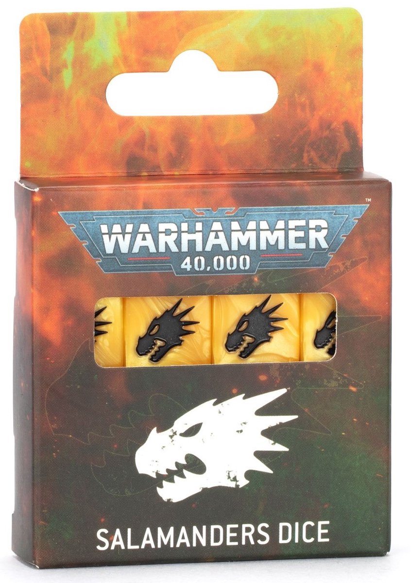 Warhammer 40K - Salamanders - Dice (55-63)