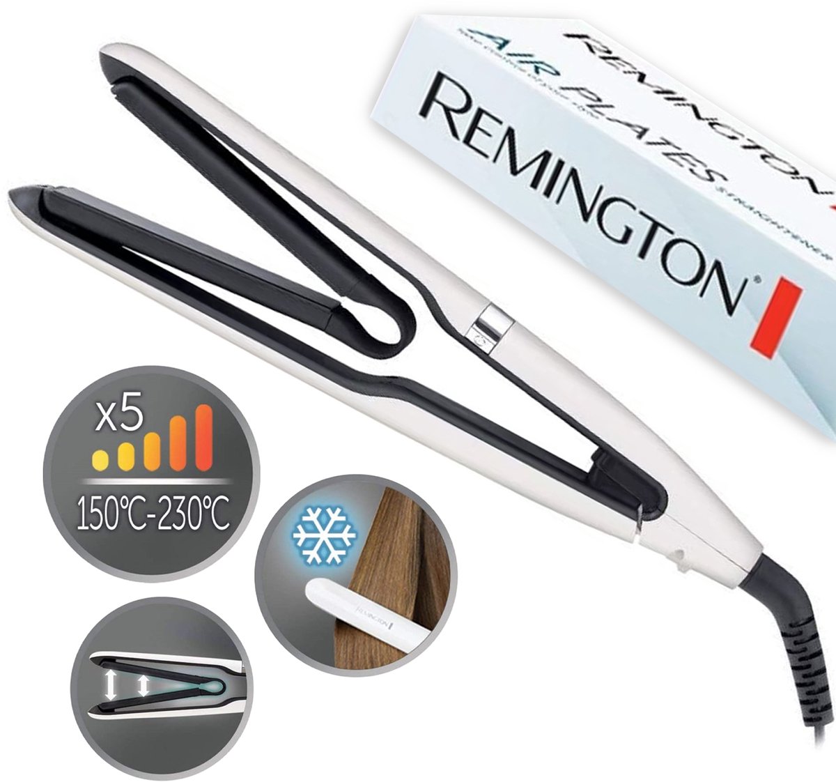 Remington S7412 Air Plates Stijltang - Remington - €39,90