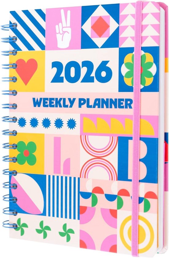 2026 Diary A5 Week To View - Geometrical Harmony | A5 Weekly Planner ...