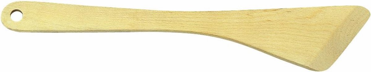 Houten spatel schuin 37 cm - natuurlijke keukenspatel voor roeren en serveren