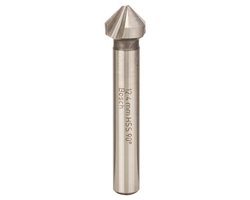 Bosch - Conische verzinkboor HSS met 3 boorplaatjes, DIN 335 12,4 mm, M6, 56 mm, 8 mm