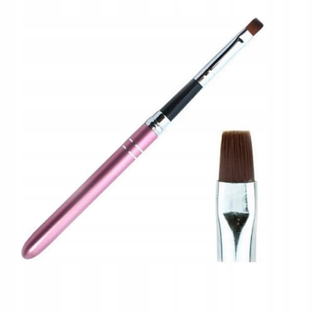 Opvouwbare Gel Penseel #4 Roze - Precisie Manicure