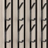 Aku WallClip Set Wandhaak met Wandknop Groot Zwart