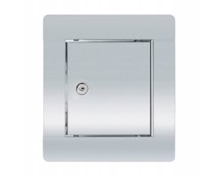 Inspectieluik RVS 10x10 met slot