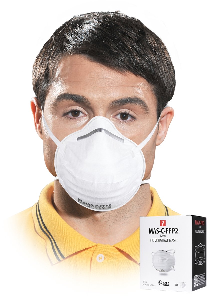 Reis MAS-C-FFP2 Halfmasker Ademhalingsbescherming FFP2 Wit