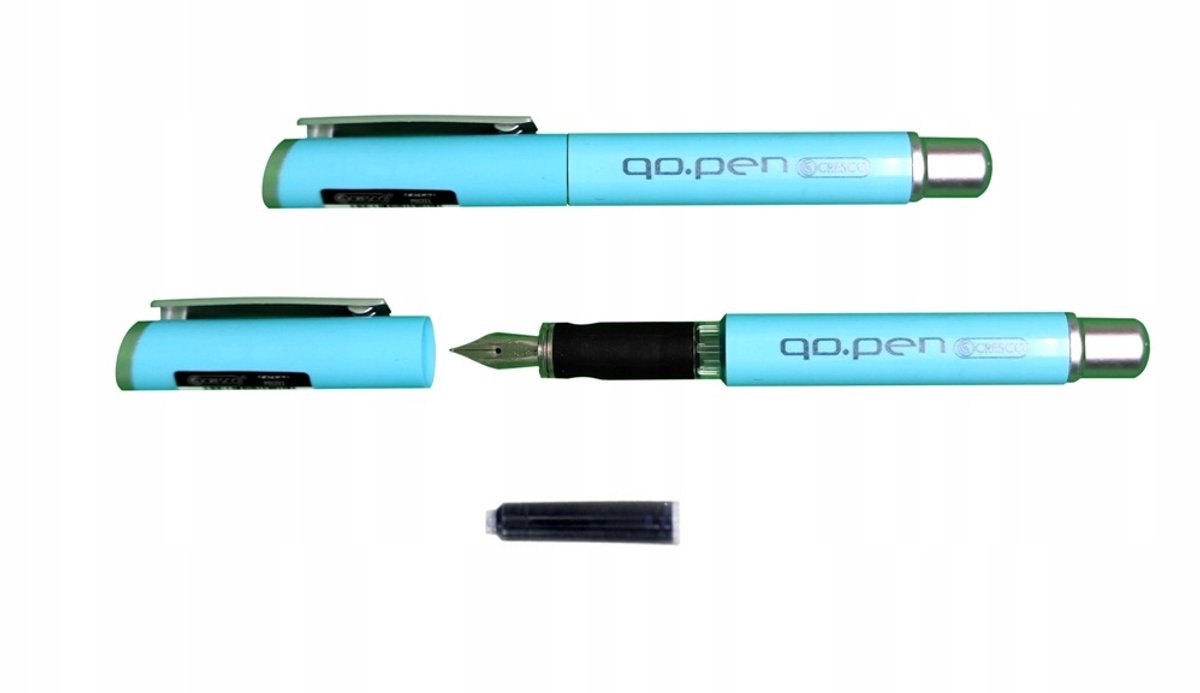 Cresco Go Pen Pastel Vulpen Blauw - Comfortabel & Vloeiend Schrijven