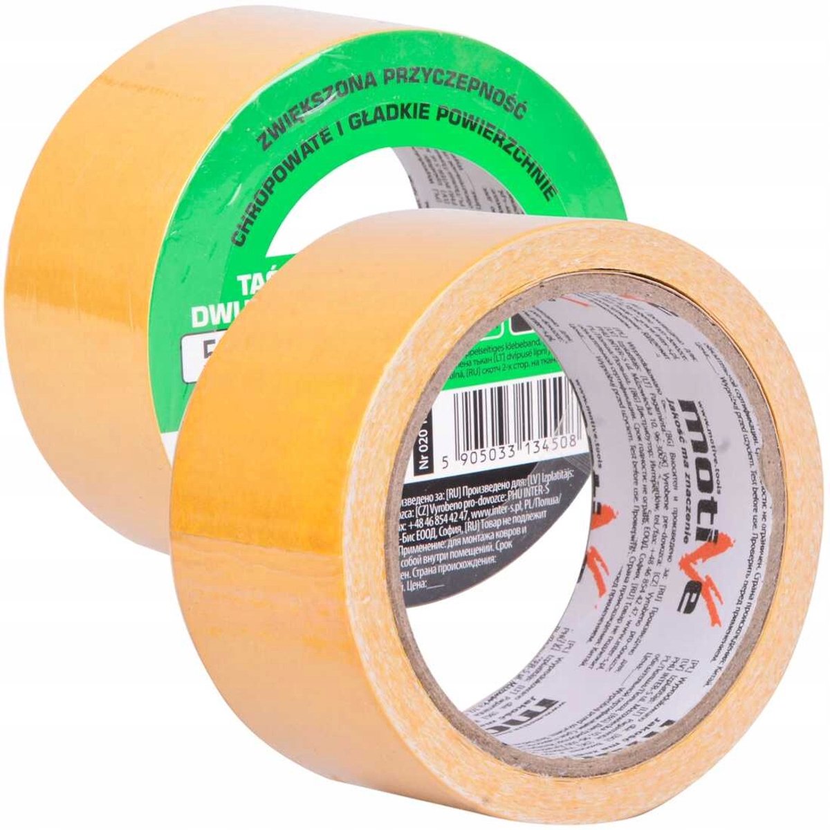 Motive Versterkte Dubbelzijdige Tape 50mm x 10m - Sterke Kleefkracht