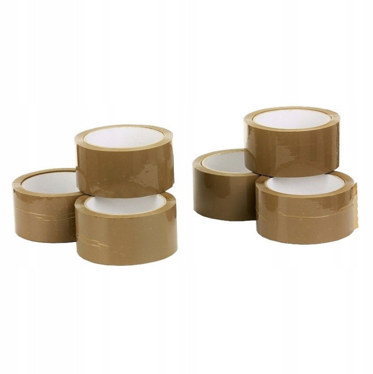 Bruine Pakkingstape Acryl 48mm/66y Smart x6 - Sterk & Duurzaam