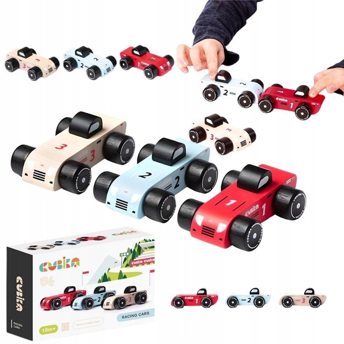 Houten Raceauto Speelgoed voor Kinderen - Stimuleert Ontwikkeling