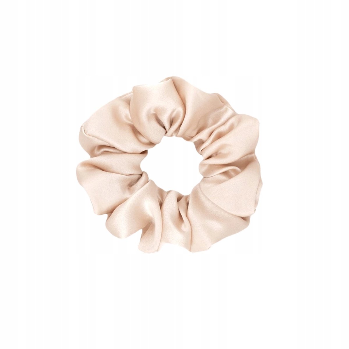 Almania Zijden Scrunchie Haarelastiek - Ecru