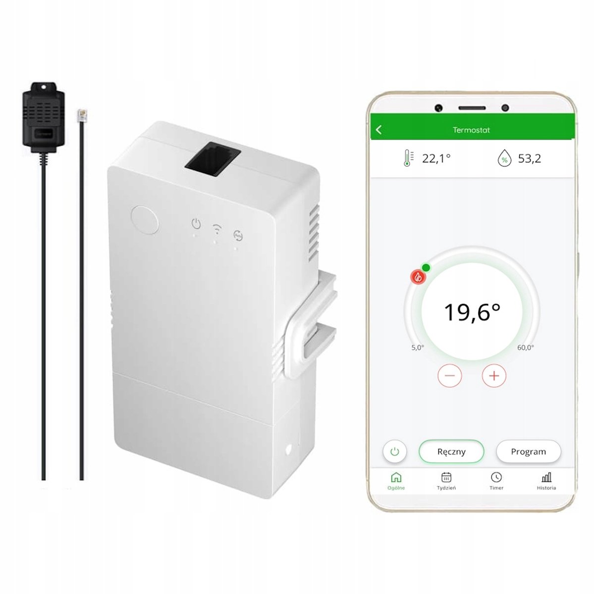 Sonoff THR316 WiFi Thermostaat met Supla & THS01 Sensor